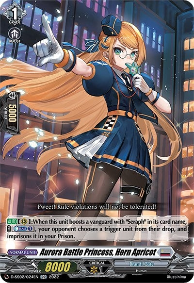 Aurora Battle Princess Horn Apricot (2024) [D-SS02] - Cardfight Vanguard Single