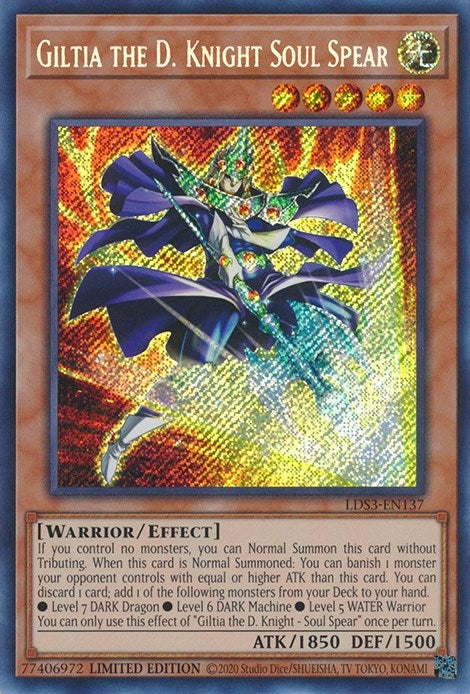 Giltia the D. Knight Soul Spear (3137) (LDS3) - YuGiOh Single