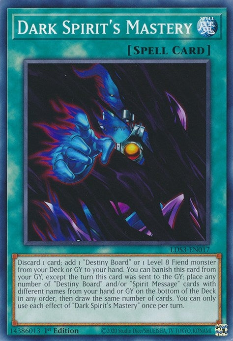 Dark Spirit’s Mastery (3017) (LDS3) - YuGiOh Single