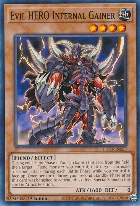Evil HERO Infernal Gainer (3023) (LDS3) - YuGiOh Single