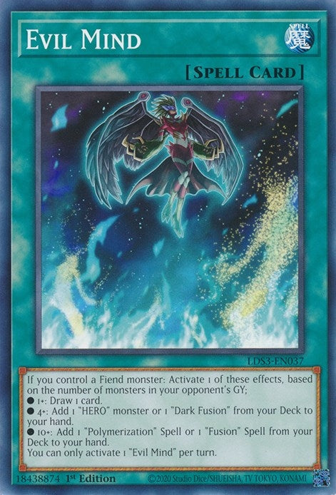 Evil Mind (3037) (LDS3) - YuGiOh Single