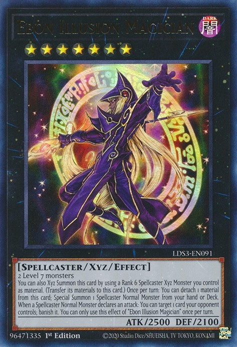 Ebon Illusion Magician (3091) (LDS3) - YuGiOh Single