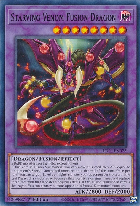 Starving Venom Fusion Dragon (3073) (LDS3) - YuGiOh Single