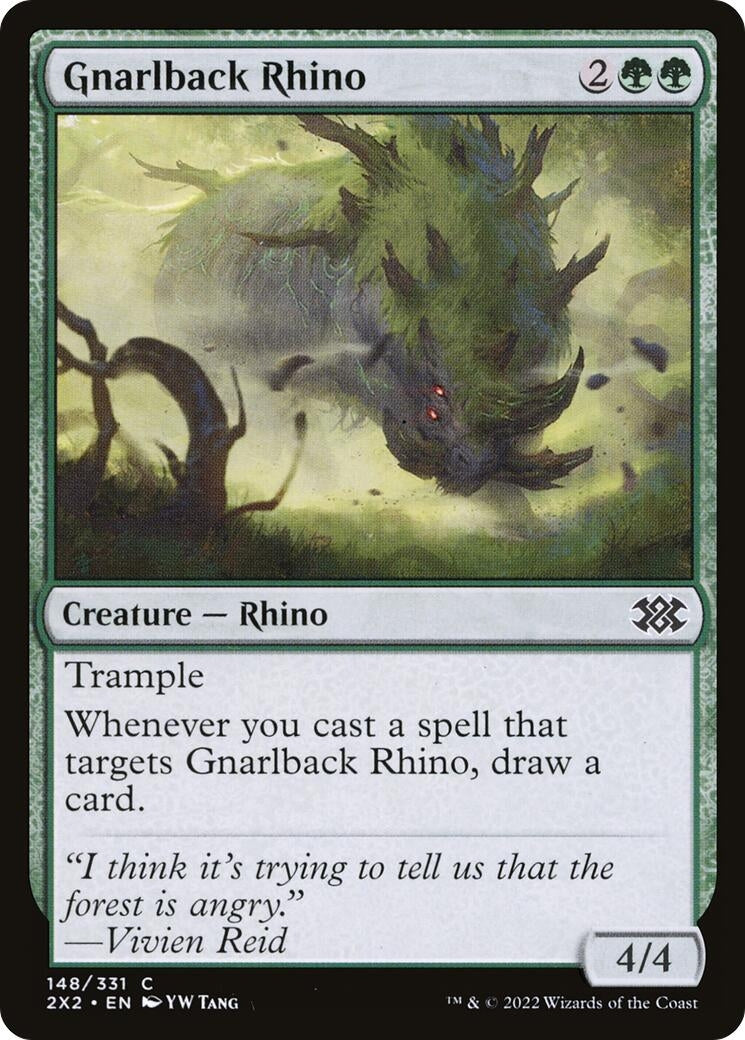 Gnarlback Rhino (148) [2X2] - MTG Single