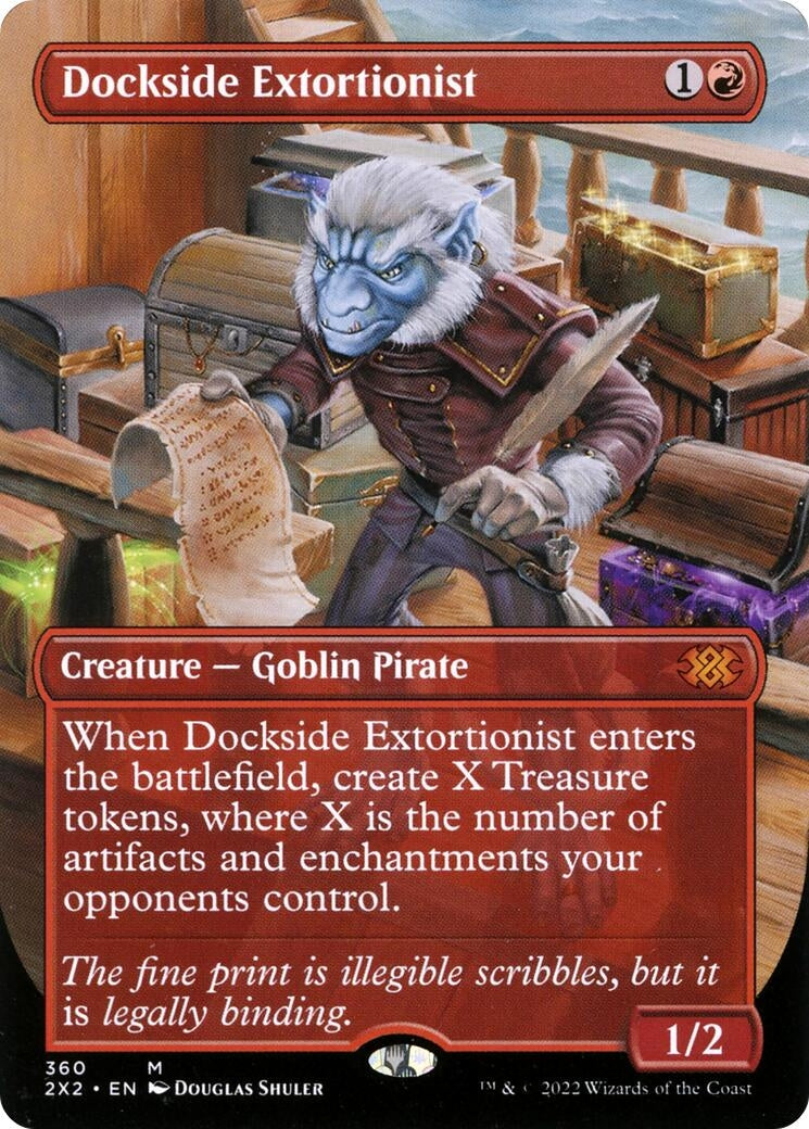 Dockside Extortionist (Borderless) (360) [2X2] - MTG Single
