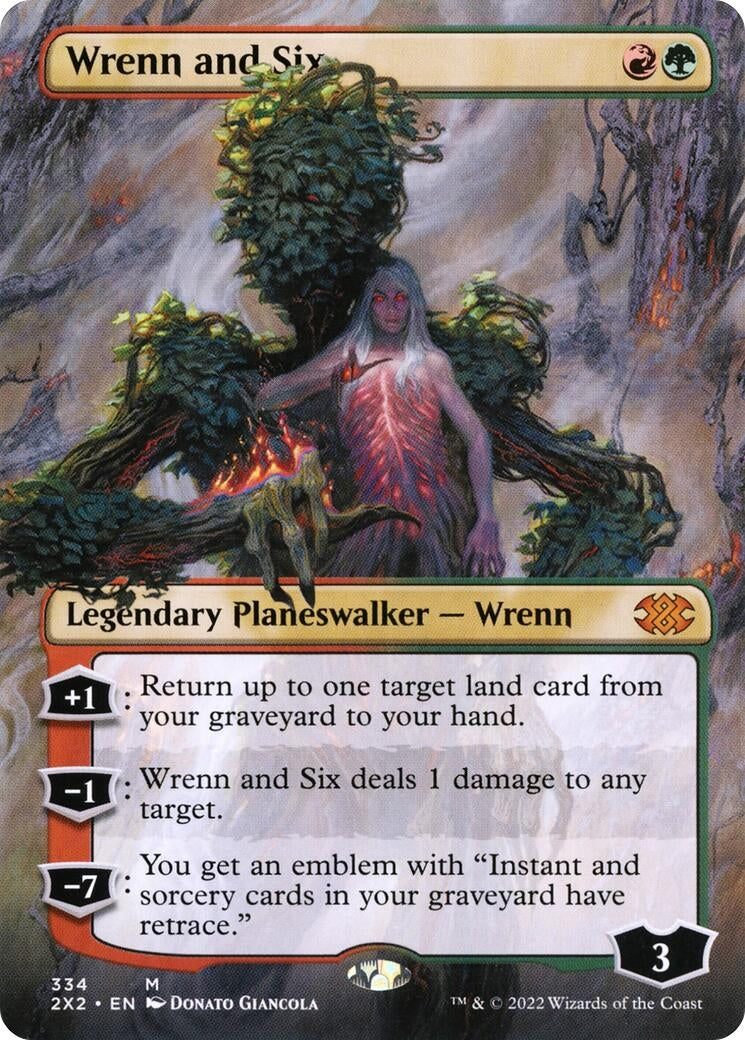 Wrenn and Six (Borderless) (334) [2X2] - MTG Single