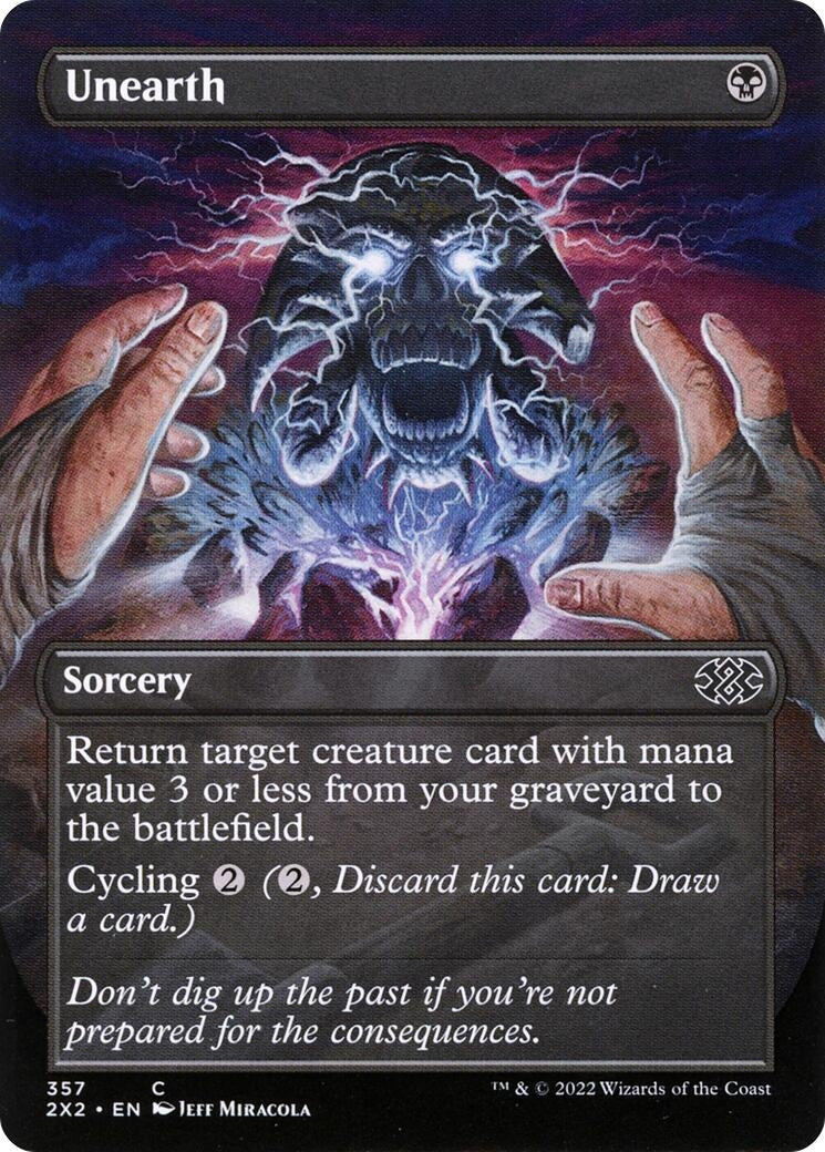 Unearth (Borderless) (357) [2X2] - MTG Single