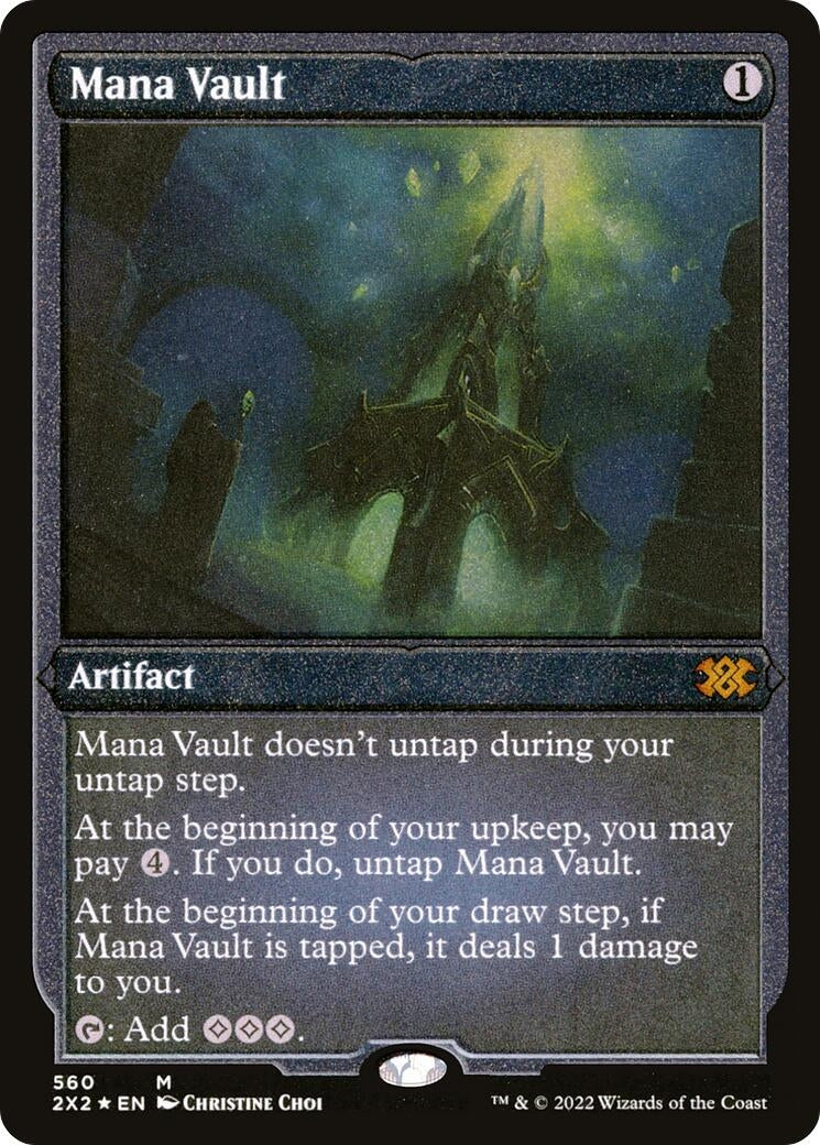 Mana Vault (Foil Etched) (560) [2X2] - MTG Single