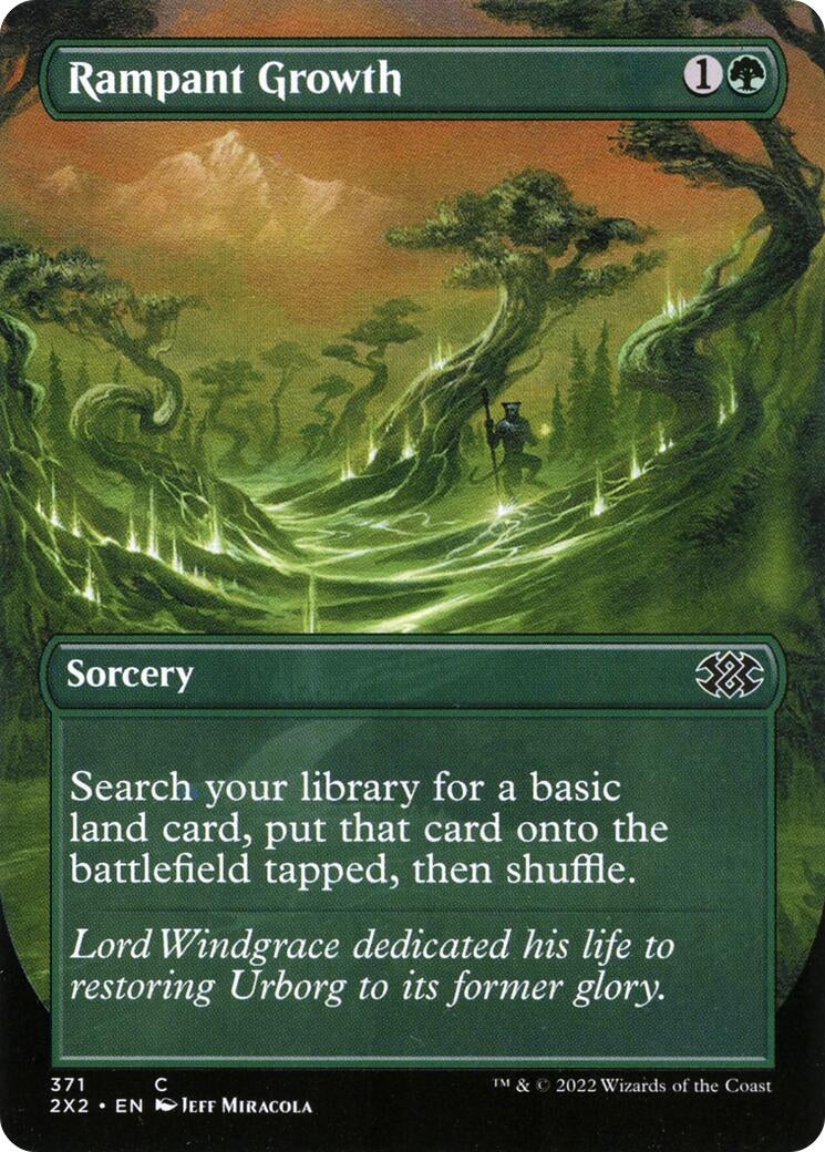 Rampant Growth (Borderless) (371) [2X2] - MTG Single