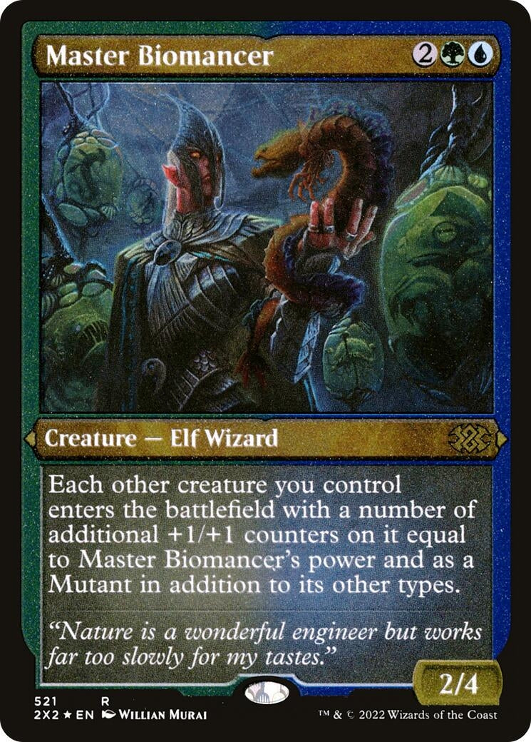 Master Biomancer (Foil Etched) (521) [2X2] - MTG Single