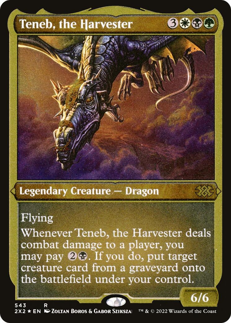 Teneb the Harvester (Foil Etched) (543) [2X2] - MTG Single