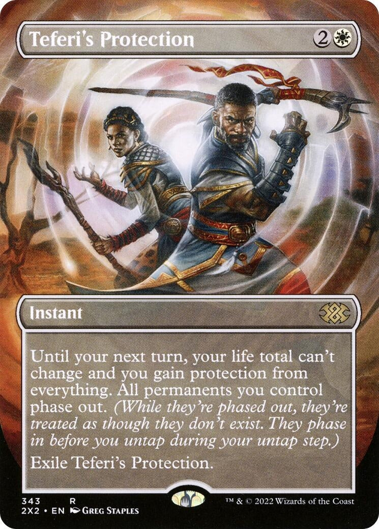 Teferi’s Protection (Borderless) (343) [2X2] - MTG Single
