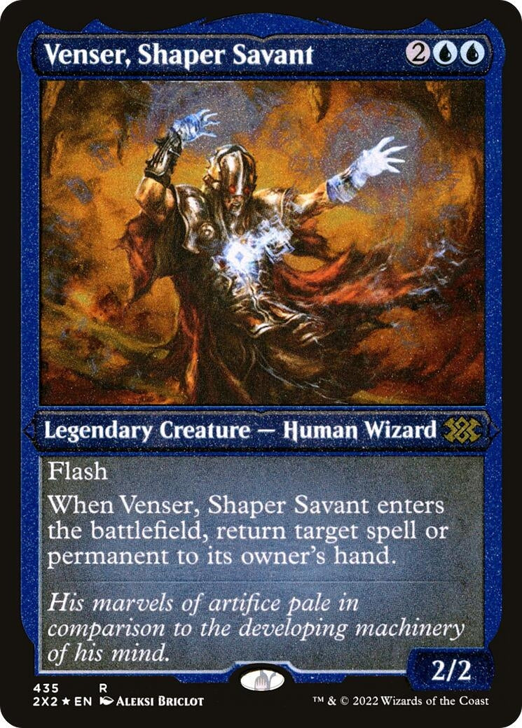 Venser Shaper Savant (Foil Etched) (435) [2X2] - MTG Single