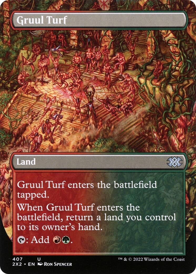 Gruul Turf (Borderless) (407) [2X2] - MTG Single