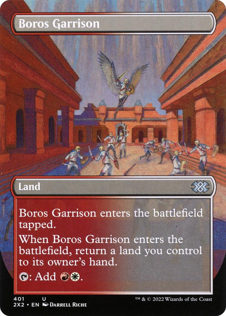 Boros Garrison (Borderless) (401) [2X2] - MTG Single