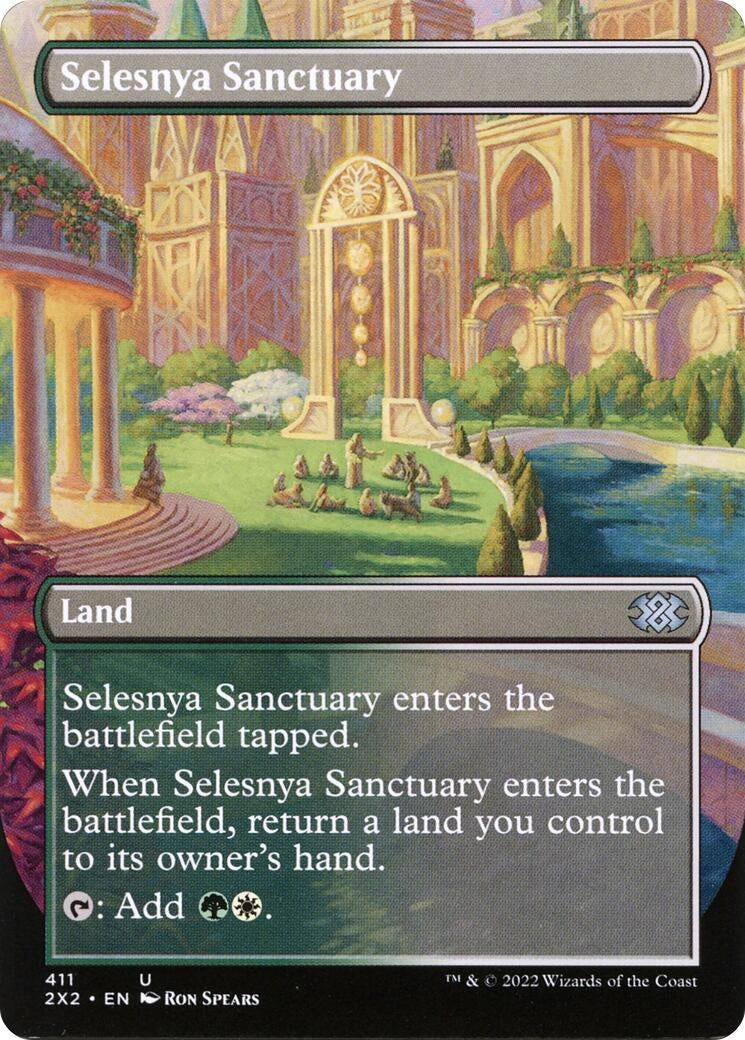 Selesnya Sanctuary (Borderless) (411) [2X2] - MTG Single