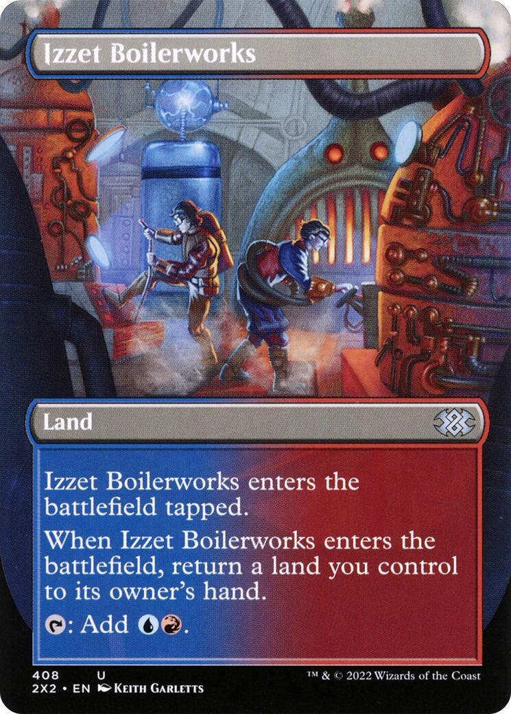Izzet Boilerworks (Borderless) (408) [2X2] - MTG Single