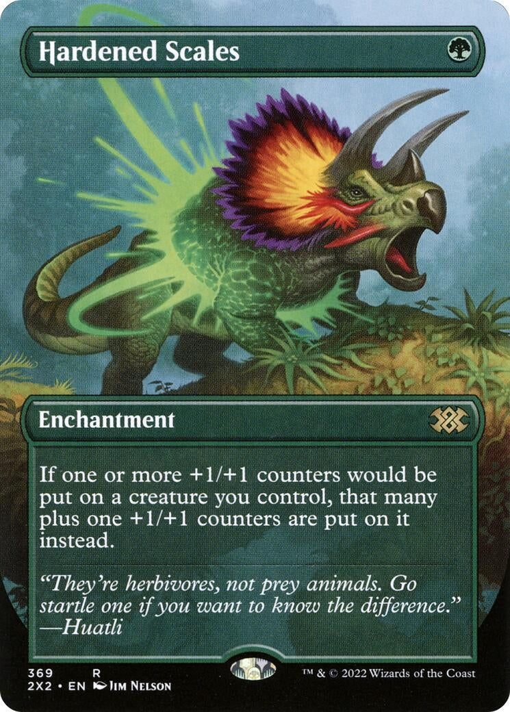 Hardened Scales (Borderless) (369) [2X2] - MTG Single