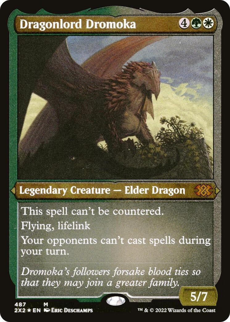 Dragonlord Dromoka (Foil Etched) (487) [2X2] - MTG Single