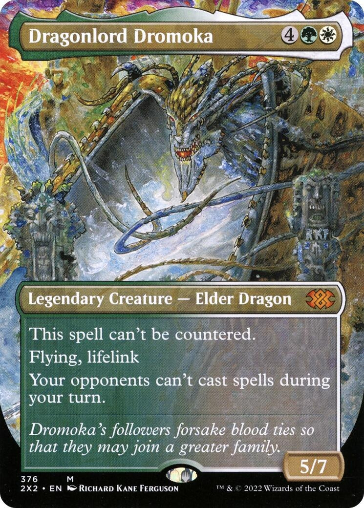 Dragonlord Dromoka (Borderless) (376) [2X2] - MTG Single