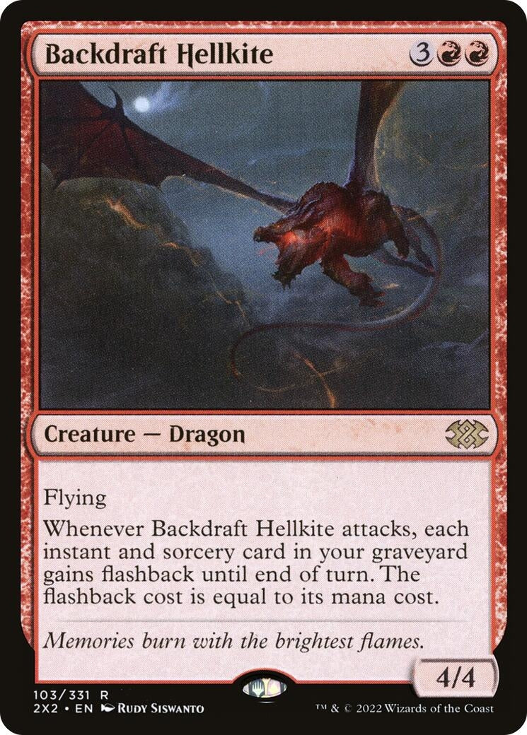 Image for Backdraft Hellkite (103) (Double Masters 2022) - Magic: The Gathering