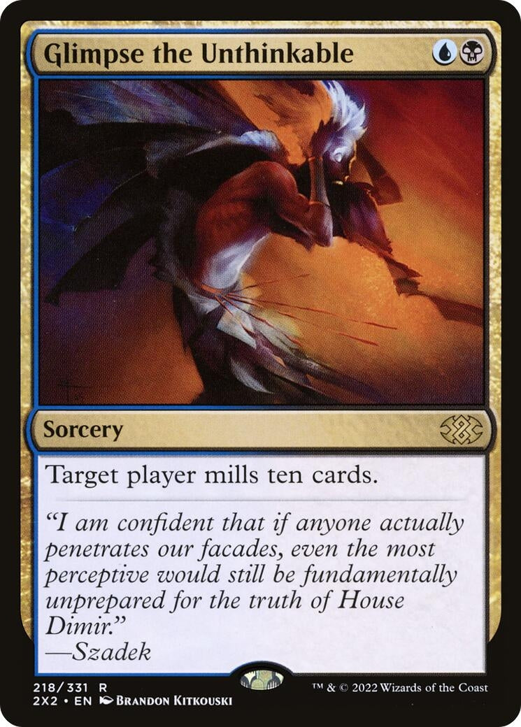 Glimpse the Unthinkable (218) [2X2] - MTG Single