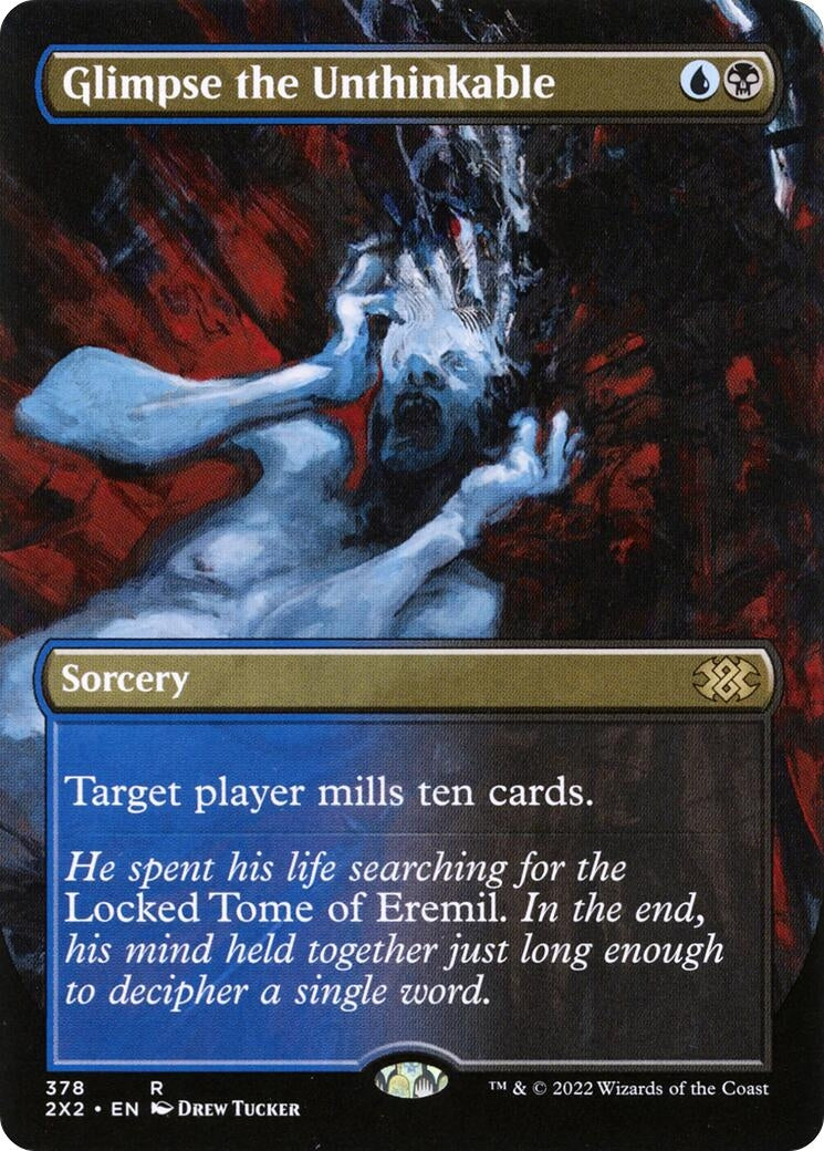 Glimpse the Unthinkable (Borderless) (378) [2X2] - MTG Single