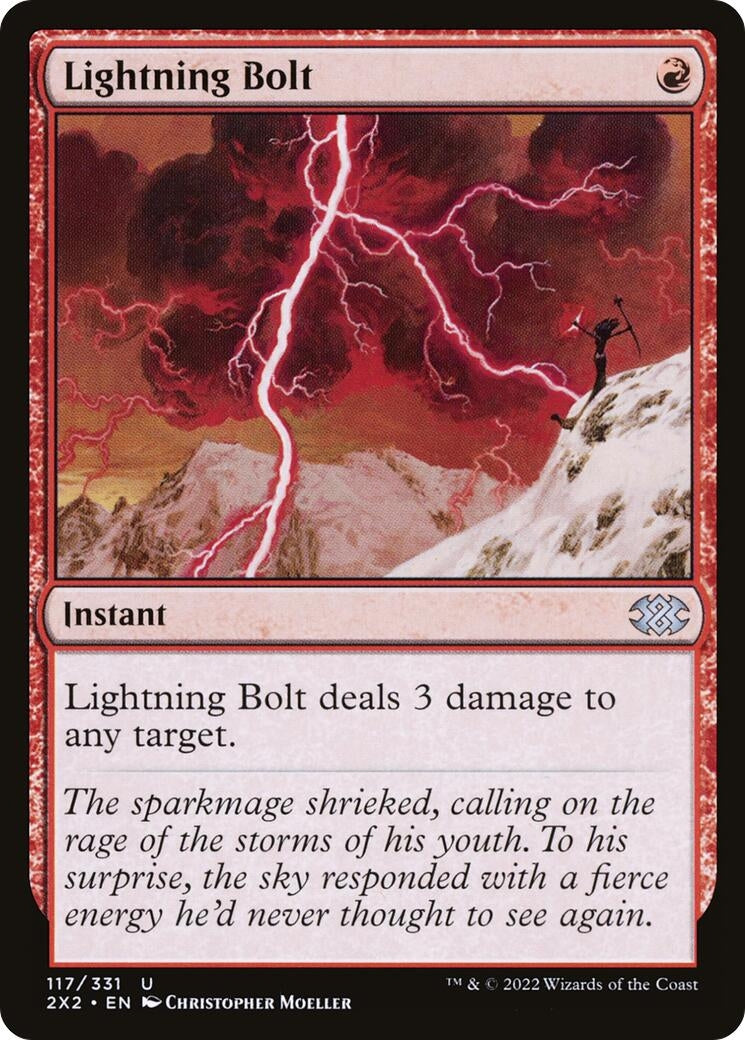 Lightning Bolt (117) [2X2] - MTG Single