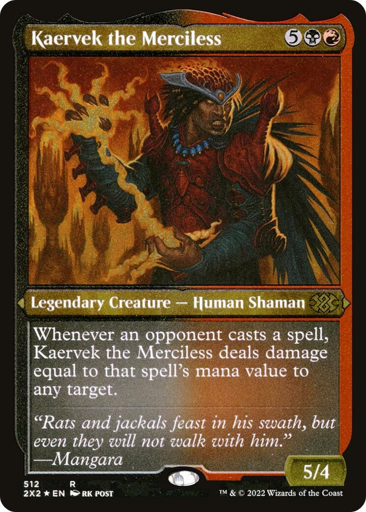 Kaervek the Merciless (Foil Etched) (512) [2X2] - MTG Single