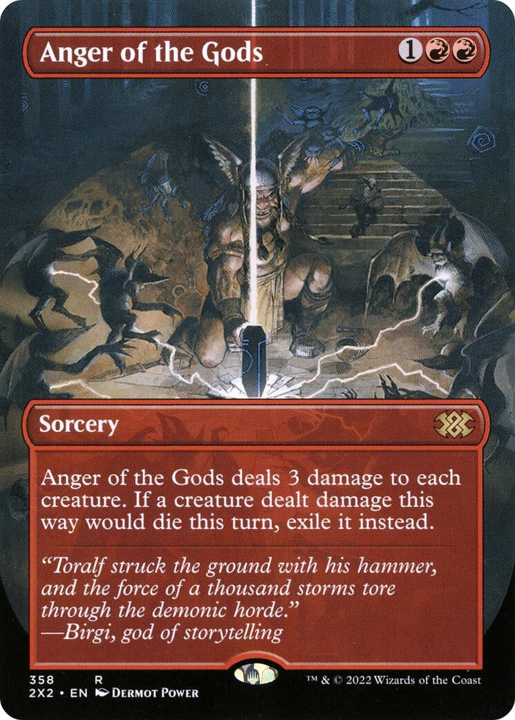 Anger of the Gods (Borderless) (358) [2X2] - MTG Single