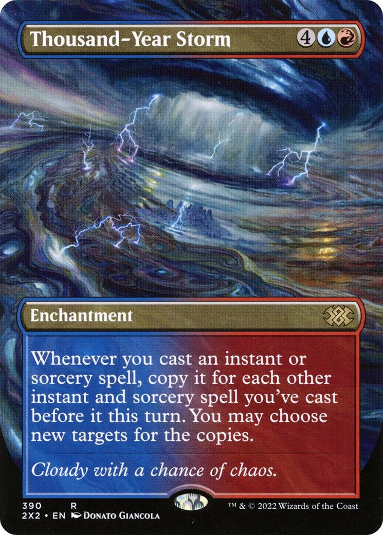Thousand-Year Storm (Borderless) (390) [2X2] - MTG Single