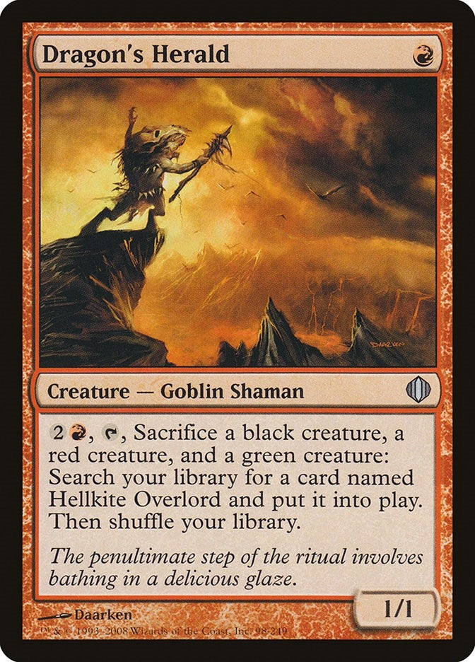 Dragon’s Herald (98) [ALA] - MTG Single