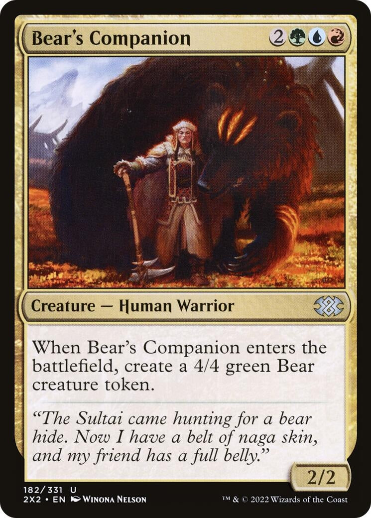 Bear’s Companion (182) [2X2] - MTG Single