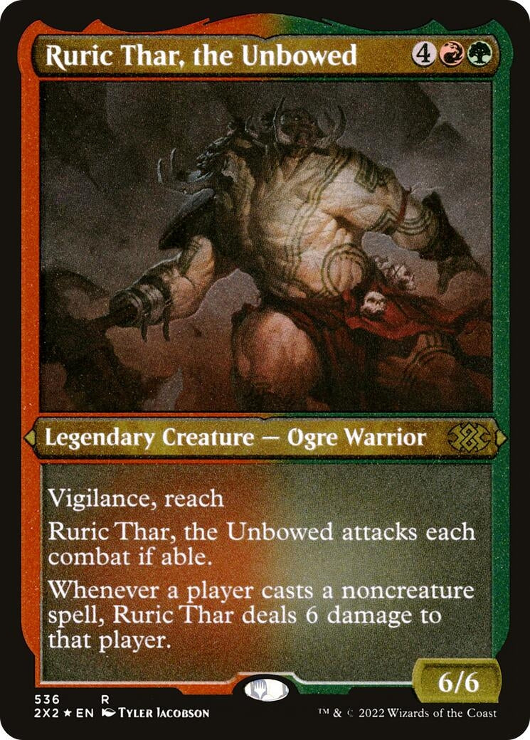 Ruric Thar the Unbowed (Foil Etched) (536) [2X2] - MTG Single