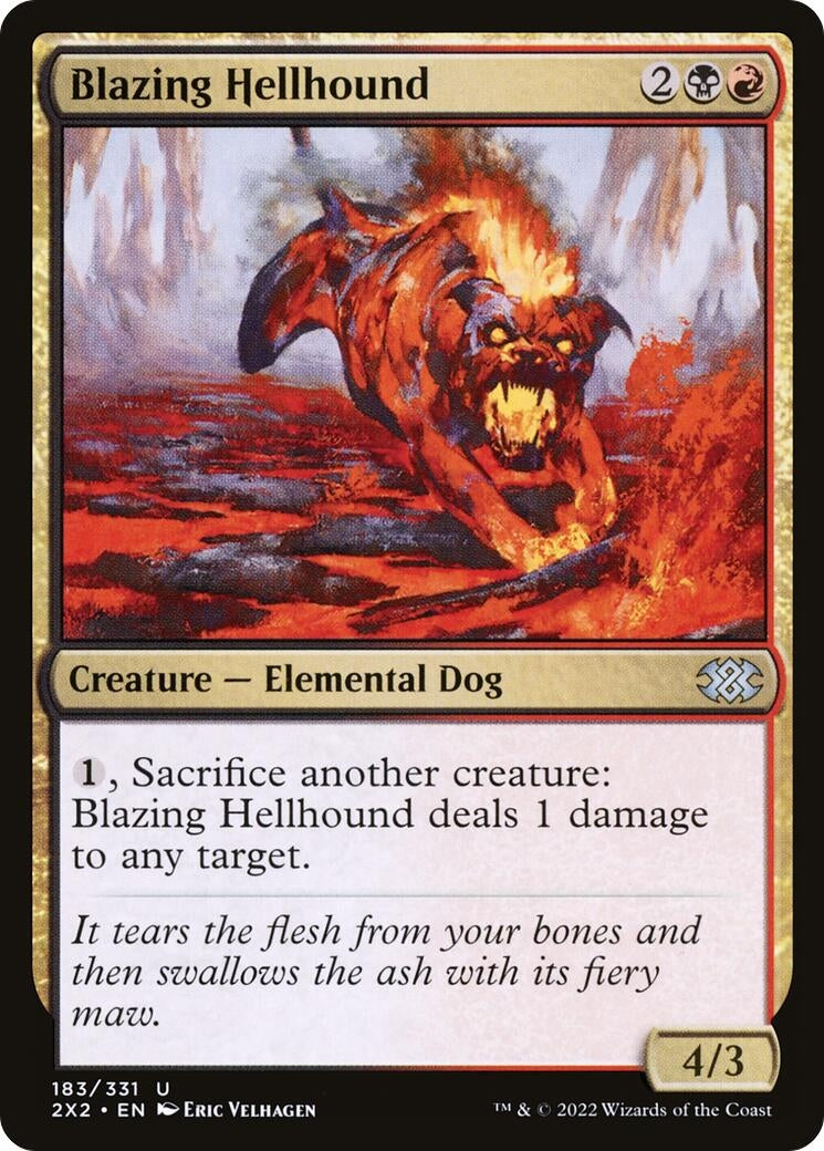Blazing Hellhound (183) [2X2] - MTG Single