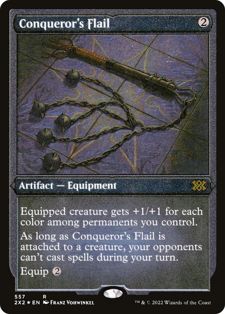 Conqueror’s Flail (Foil Etched) (557) [2X2] - MTG Single