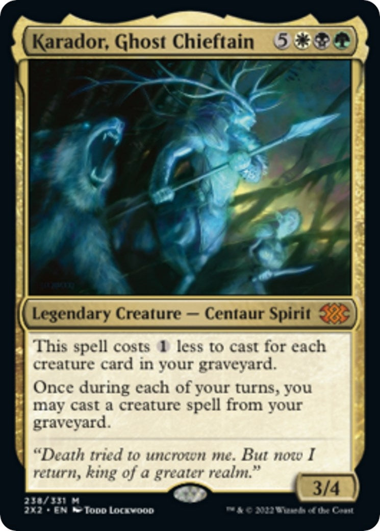 Karador Ghost Chieftain (238) [2X2] - MTG Single