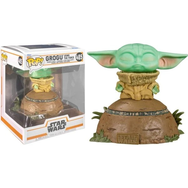 Star Wars: The Mandalorian: Grogu using the Force (485) [POP!] - Funko Sealed