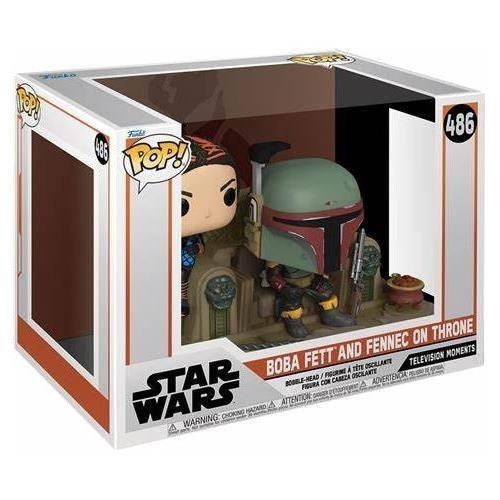 Star Wars: The Mandalorian: Boba Fett & Fennec Shand on Throne (486) [POP!] - Funko Sealed