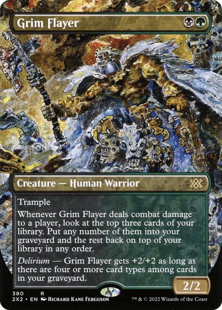 Grim Flayer (Borderless) (380) [2X2] - MTG Single