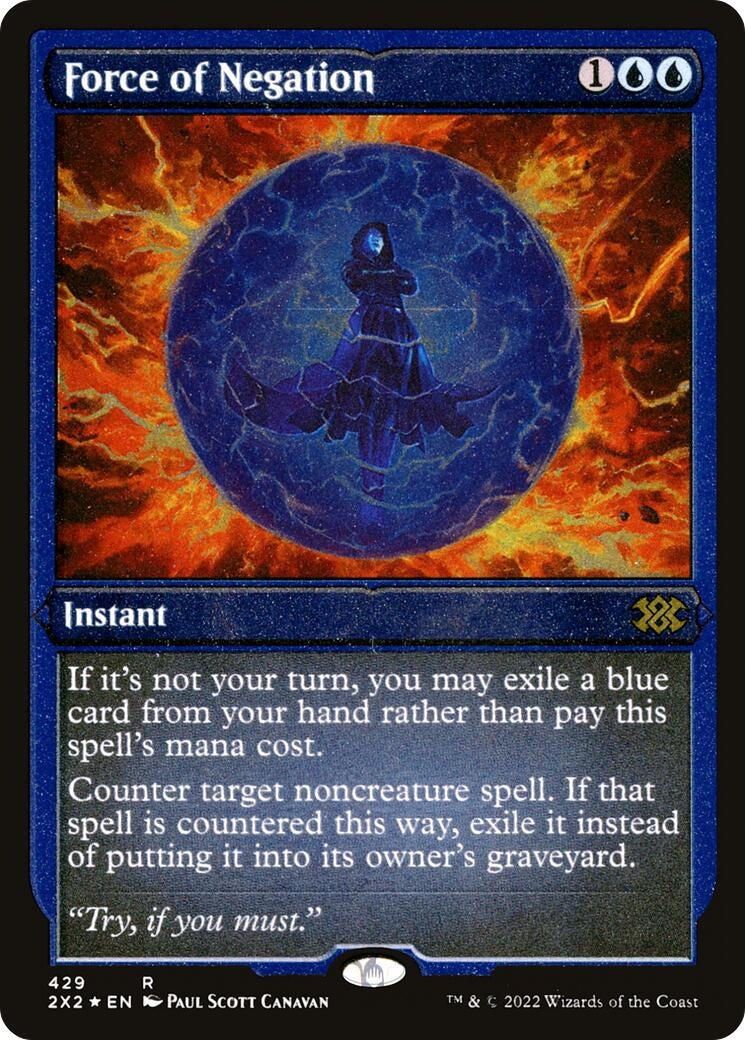 Force of Negation (Foil Etched) (429) [2X2] - MTG Single