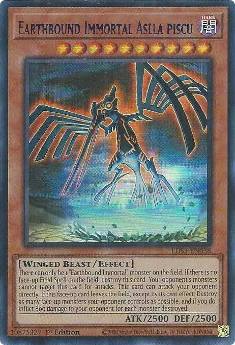 Earthbound Immortal Aslla Piscu (Blue) (3038) (LDS3) - YuGiOh Single