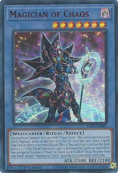 Magician of Chaos (Red) (3089) (LDS3) - YuGiOh Single