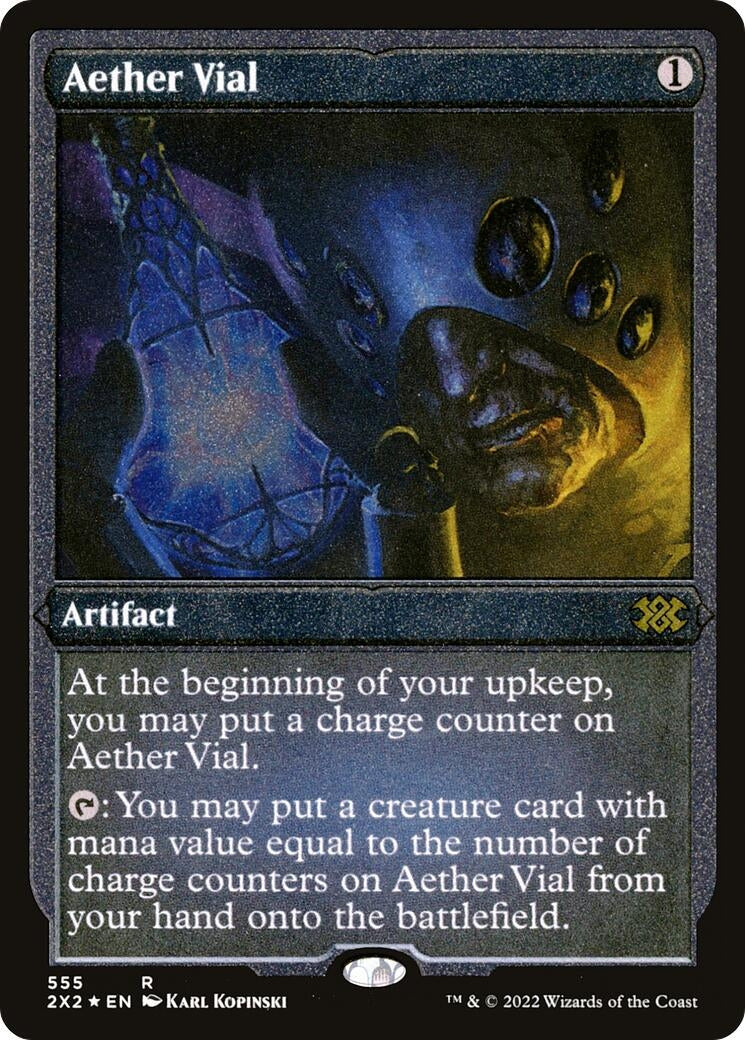 Aether Vial (Foil Etched) (555) [2X2] - MTG Single