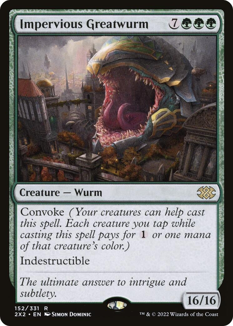 Impervious Greatwurm (152) [2X2] - MTG Single