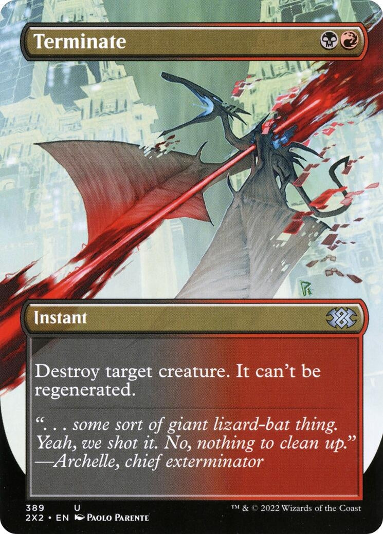 Terminate (Borderless) (389) [2X2] - MTG Single