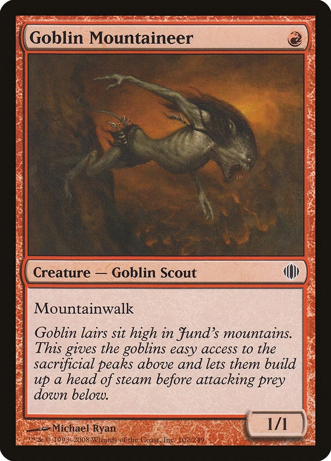 Goblin Mountaineer (102) [ALA] - MTG Single