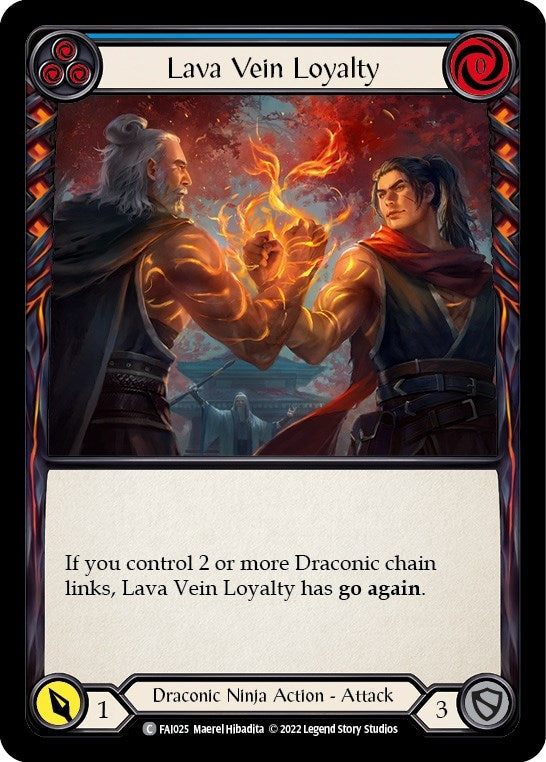 Lava Vein Loyalty (Blue) (25) [FAI] - Flesh and Blood TCG Single