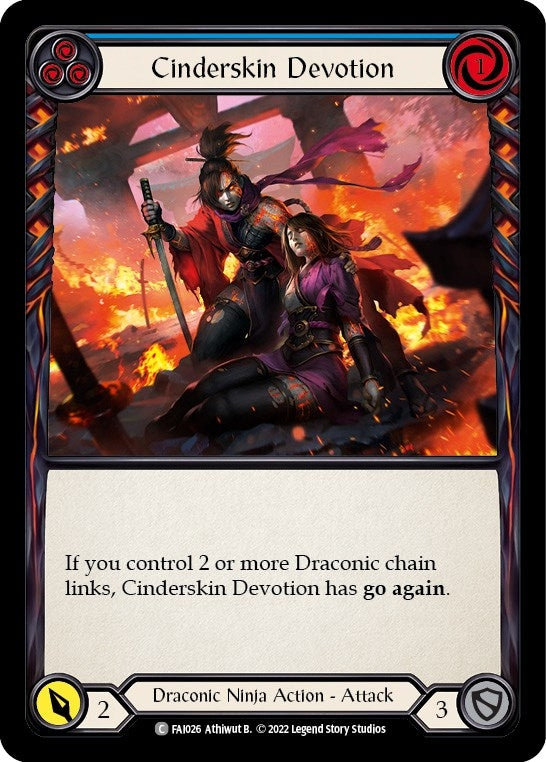 Cinderskin Devotion (Blue) (26) [FAI] - Flesh and Blood TCG Single