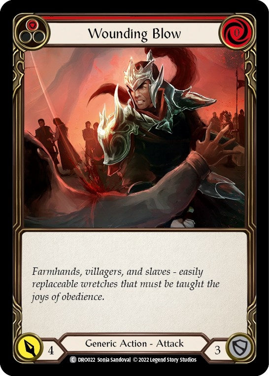 Image for Wounding Blow (DRO022) - Flesh and Blood TCG
